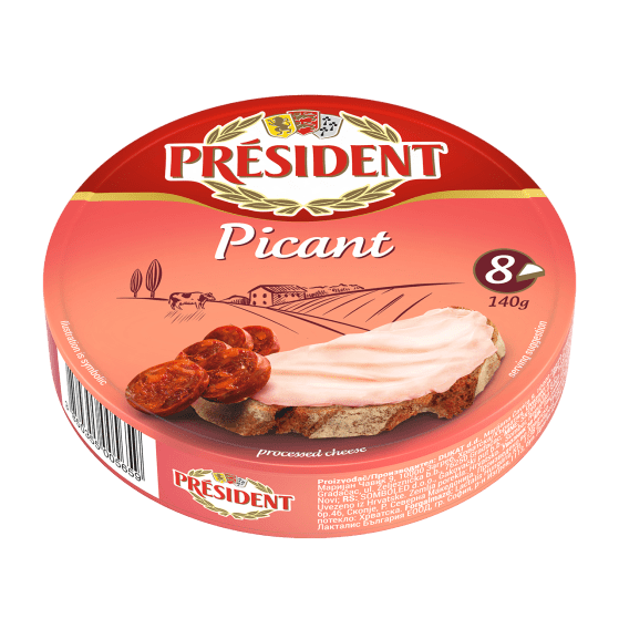 Président Picant topljeni sir, 140 g