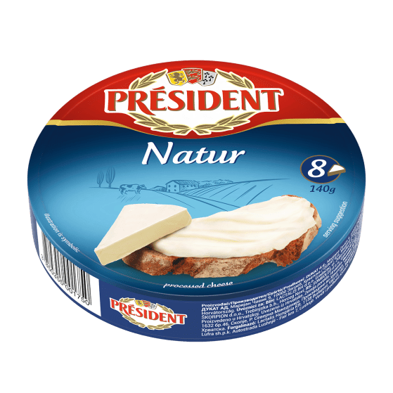 Président topljeni sir, okus natur, 140 g