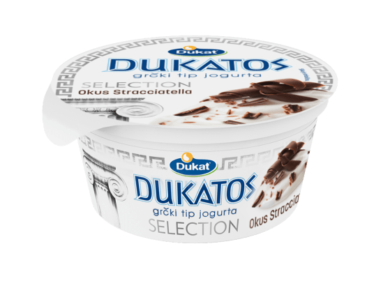 Dukatos Selection grčki tip jogurta, okus stracciatella, 150 g
