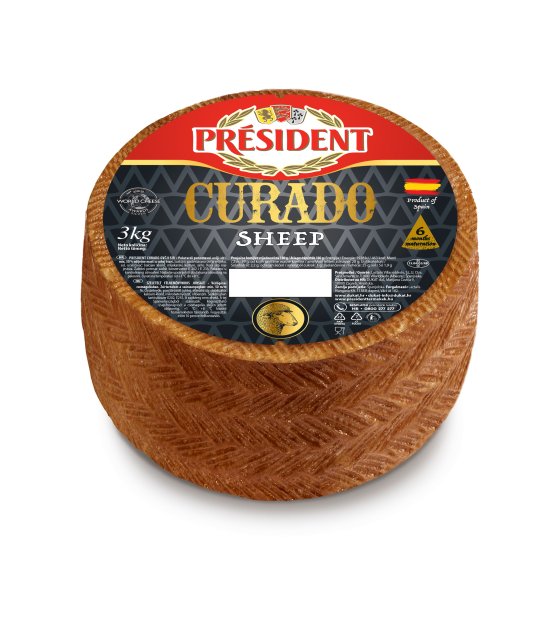 Président Curado, ovčji sir, kolut,  3 kg
