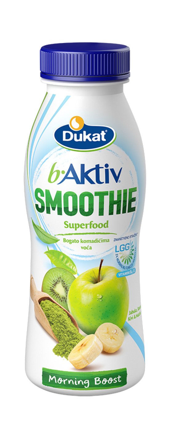 b.Aktiv™ LGG® jogurt Super Smoothie jabuka, banana, kivi, matcha, 330 g