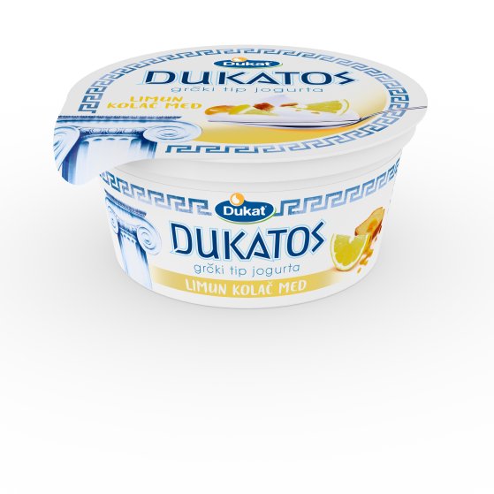 Dukatos grčki tip jogurta, okus limun kolač med, 150 g