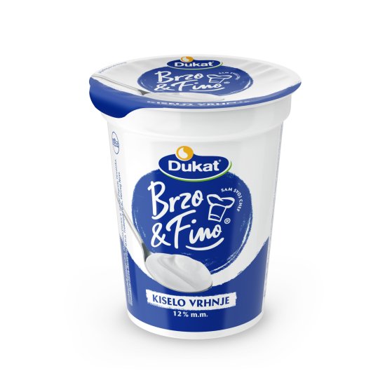 Brzo & Fino kiselo vrhnje, 12 % m.m., 400 g