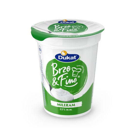 Brzo&Fino Mileram kiselo vrhnje 22 % m.m. 400 g