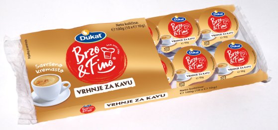 Brzo & Fino vrhnje za kavu, 10x10 g
