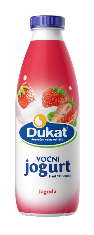 Dukat voćni jogurt, jagoda, 1 kg