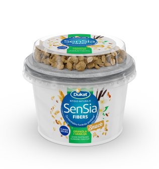 SenSia Fibers Snack fermentirano mlijeko, granola i vanilija, 190 g
