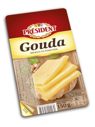 Président Gouda, narezana, 150 g