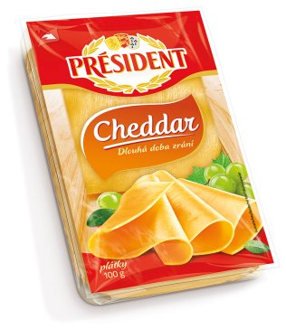 Président Cheddar, narezan, 100 g