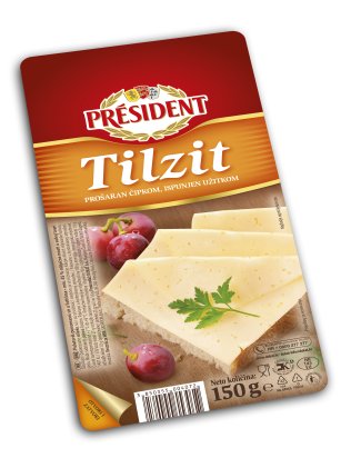 Président Tilzit sir, narezan, 150 g
