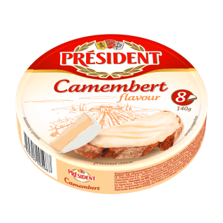 Président topljeni sir, okus camembert, 140 g