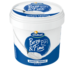 Brzo & Fino kiselo vrhnje, 12 % m.m., 900 g