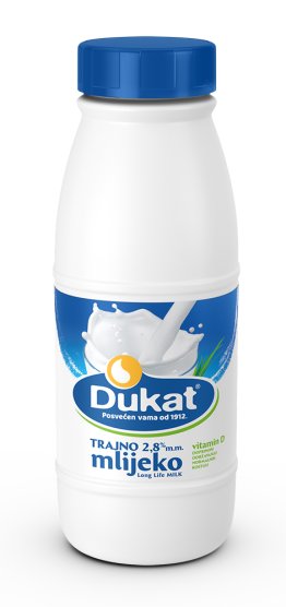 Dukat trajno mlijeko, 2,8 % m.m., 0,5 l