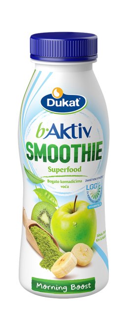 b.Aktiv™ LGG® jogurt Super Smoothie jabuka, banana, kivi, matcha, 330 g
