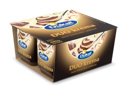 Dukat Duo mliječna krema, okusi čokolada i lješnjak, 4x120 g