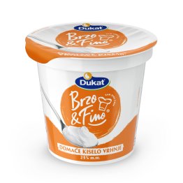 Brzo & Fino Domaće kiselo vrhnje, 25 % m.m., 300 g