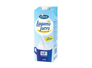 Dukat Lagano jutro, mlijeko bez laktoze, 3,8 % m.m., 1 l